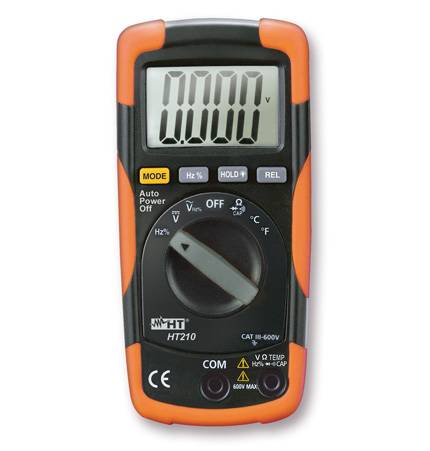 HT-Instruments HT210 Kompaktes Digitalmultimeter mit Temperaturmessfunktion
